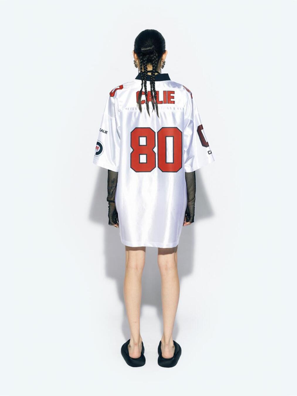 CALIE FOOTBALL JERSEY WHITE  -as if CALIE-