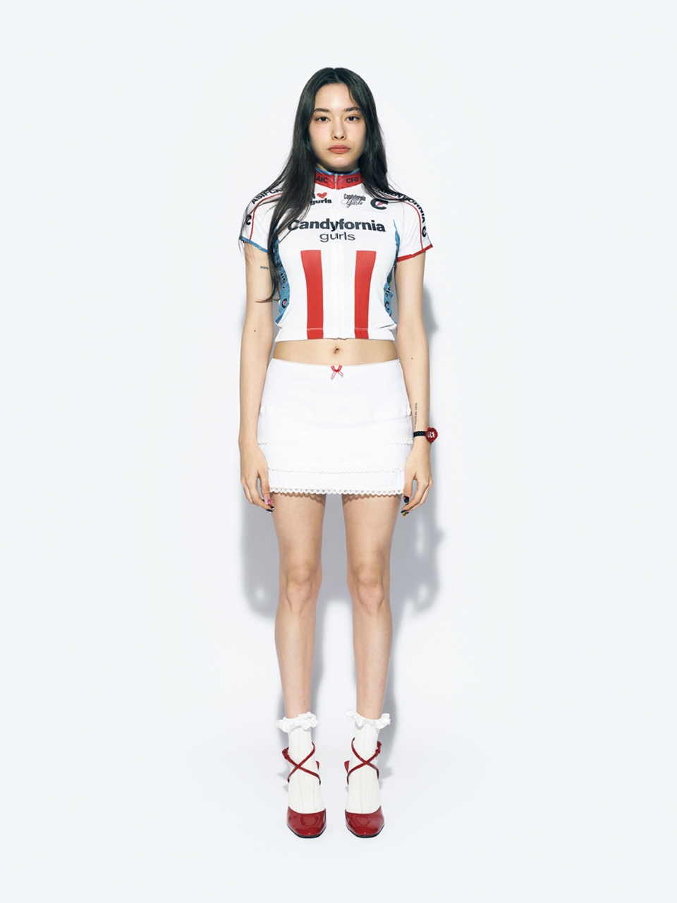 ZIPUP BICYCLE JERSEY WHITE - 에즈이프캘리(asifCALIE)