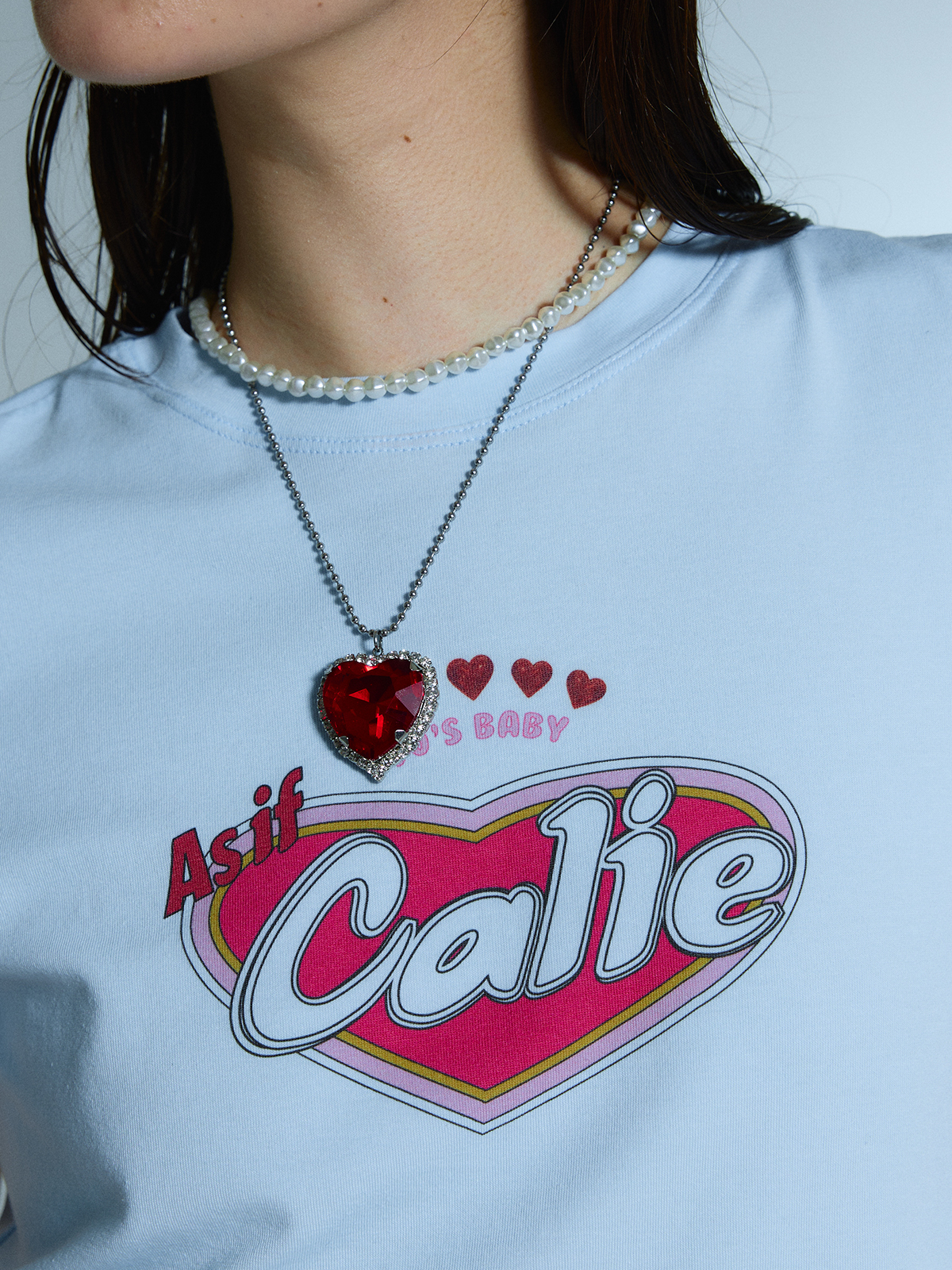 90&#039;S BABY TSHIRT SKYBLUE  -as if CALIE-